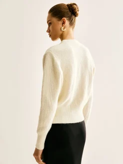 Discount Bow Button Panel Cardigan Cardigans|Sweaters & Cardigans