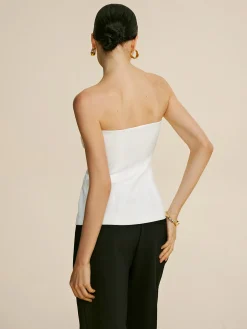 Outlet Bow Decor Split Tube Top Tank Tops & Camis|Tops