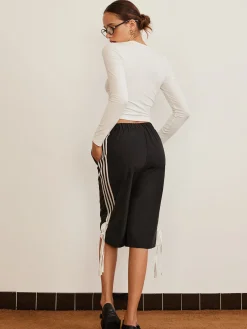 Bow Detail Plain T-Shirt T-shirts|Tops