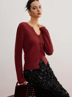 Discount Bow Detail Split Pullover Sweater Sweater Tops|Sweaters & Cardigans