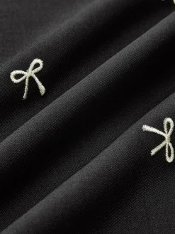 Discount Bow Detail Zipper A Line Skirt Skirts|Bottoms