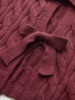 Clearance Bow Front Cutout Sweater Vest Vests|Knitwear