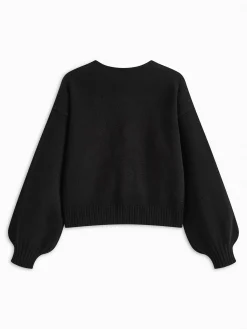 Hot Bow Front Shift Sweater Sweater Tops|Sweaters & Cardigans
