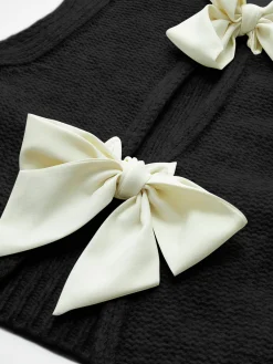 Clearance Bow Front Sweater Vest Sweater Vests|Sweaters & Cardigans