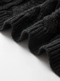 Best Bow Knotted Cable Knit Cardigan Cardigans|Sweaters & Cardigans