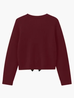Outlet Bow Ribbed Warm Sweater Sweater Tops|Sweaters & Cardigans