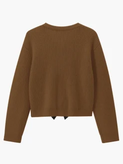 Outlet Bow Ribbed Warm Sweater Sweater Tops|Sweaters & Cardigans