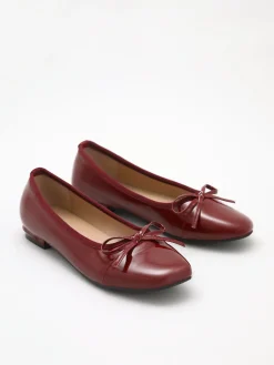 Online Bowknot Decor Square Toe Ballet Mary Jane Flats Shoes|Accessories