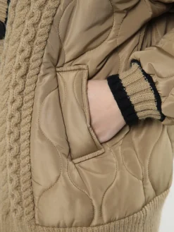 Hot Braided Quilted Winter Cardigan Coat Cardigans|Outerwear