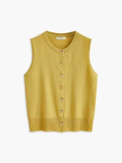Online Breasted Jersey Sweater Vest Sweater Vests|Sweaters & Cardigans