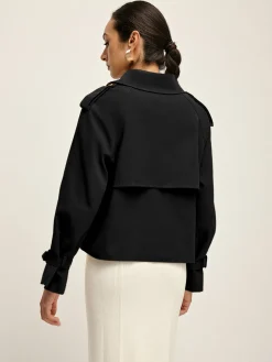 Discount Breasted Lapel Trench Coat Outerwear|Coats