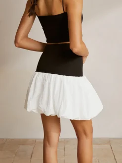 New Bubble Two-Tone Tube Top Tank Tops & Camis|Tops