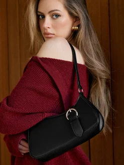 Buckle Belt-Design Armpit Bag Bags|Accessories