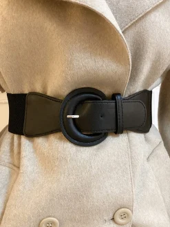 Hot Buckle Elastic Wide Belt Belts & Chain|Accessories