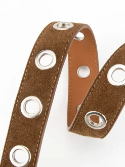 Hot Buckle Slim Suede Belt Belts & Chain|Accessories