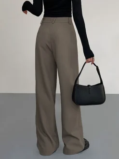 New Business Casual Pleat Dress Pants Pants|Matching Sets