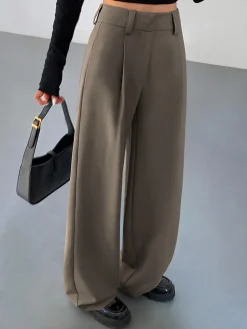 New Business Casual Pleat Dress Pants Pants|Matching Sets