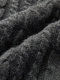 Hot Button Corset Cable Knit Top Knitwear|Tops