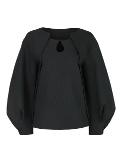 Outlet Button Cutout 2 in 1 Blouse Blouses & Shirts|Tops