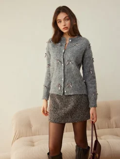 Best Button Down Bow-Decor Cardigan Cardigans|Sweaters & Cardigans