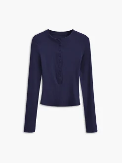 Discount Button Down Long Sleeve Crop Shirt Sweater Tops|Crop Tops