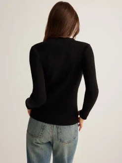 Discount Button Down Skinny Knit Top Sweater Tops|Sweaters & Cardigans