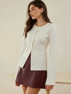 Online Button Down Slim Cardigan Cardigans|Sweaters & Cardigans