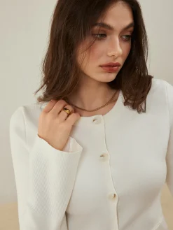 Online Button Down Slim Cardigan Cardigans|Sweaters & Cardigans