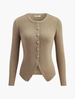 Best Button Down Split Cardigan Cardigans|Sweaters & Cardigans