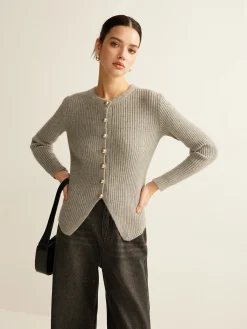 Best Button Down Split Cardigan Cardigans|Sweaters & Cardigans