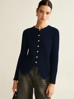 Best Button Down Split Cardigan Cardigans|Sweaters & Cardigans