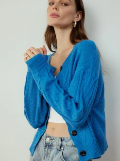 Sale Button Down Twist Thin Cardigan Cardigans|Sweaters & Cardigans