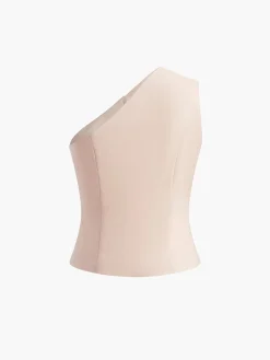 Discount Button Front Asymmetrical Tank Top Tank Tops & Camis|Tops
