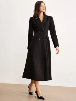 Hot Button Lapel Long Blazer Outerwear|Blazers