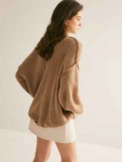 Clearance Button Loose Soft Cardigan Cardigans|Sweaters & Cardigans