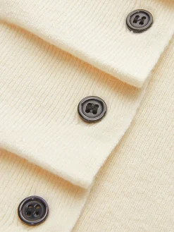 Best Button Pleated Split Knit Top Sweater Tops|Sweaters & Cardigans