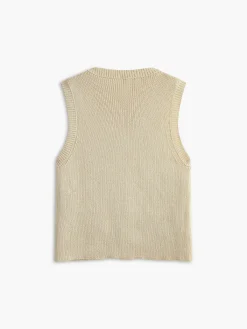Button Pockets Sweater Vest Sweater Vests|Sweaters & Cardigans