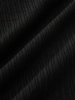 Clearance Button Ribbed Long Sleeve T-Shirt T-shirts|Tops