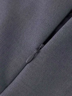 Outlet Button Zipper Pleated Suit Skirt Skirts|Bottoms