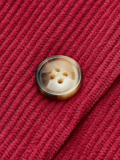 Outlet Button-Decor Corduroy Zipper Skirt Skirts|Bottoms