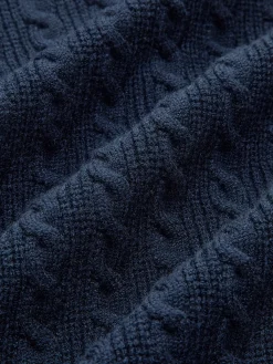 Cable-Knit Button Panel Cardigan Cardigans|Sweaters & Cardigans