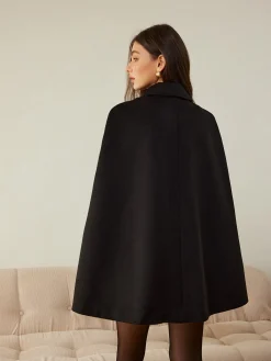 Sale Camellia-Button Cloak Outerwear|Outerwear