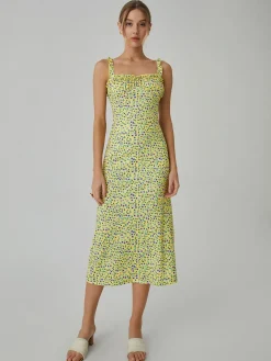 New Cami Floral Bohemian Vacation Midi Dress Casual Dresses|Floral Dresses