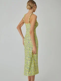 New Cami Floral Bohemian Vacation Midi Dress Casual Dresses|Floral Dresses