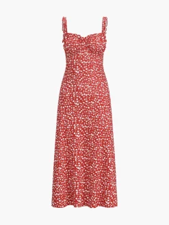 New Cami Floral Bohemian Vacation Midi Dress Casual Dresses|Floral Dresses