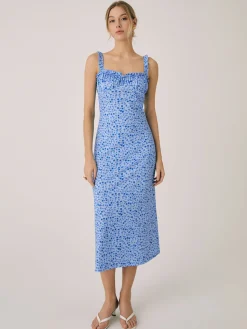 New Cami Floral Bohemian Vacation Midi Dress Casual Dresses|Floral Dresses