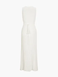 Outlet Camille Knit Pleat Maxi Dress White Dresses|Sweater Dresses