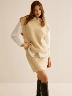 Hot Cap Sleeve Drawstring Stretch Skirt Set Skirt Sets|Long Sleeve Sets