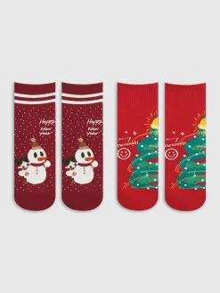 Discount Cartoon Christmas Gift Box With Socks Socks & Tights|Accessories
