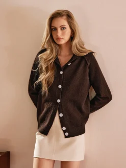 Outlet Cashmere Blend Button Cardigan Cardigans|Sweaters & Cardigans